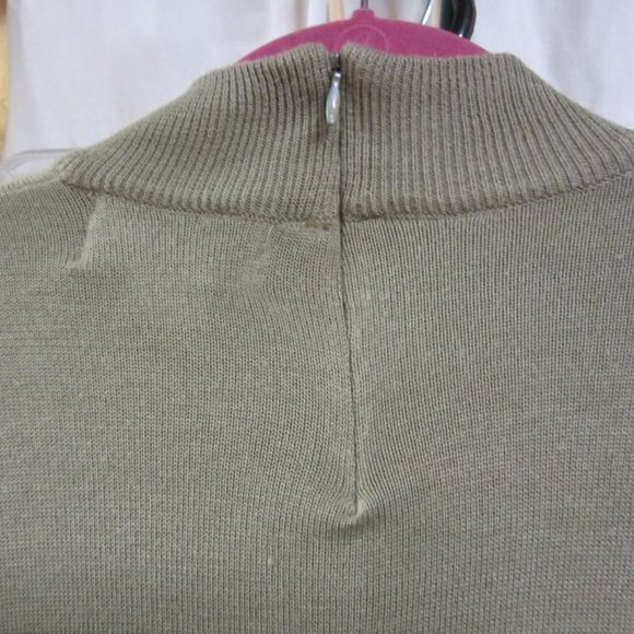 VTG LESLIE FAY HABERDASHERY, SHORT SLEEVED SWEATER, SAGE GREEN, XL, SOFT MATERIA - Picture 5 of 6